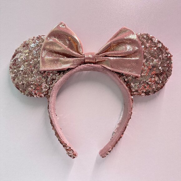 Set of 3 Disney Parks Official Sequin Minnie Mouse Ear Headbands with Bows main image 5